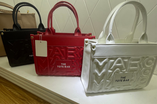 Embossed tote bag